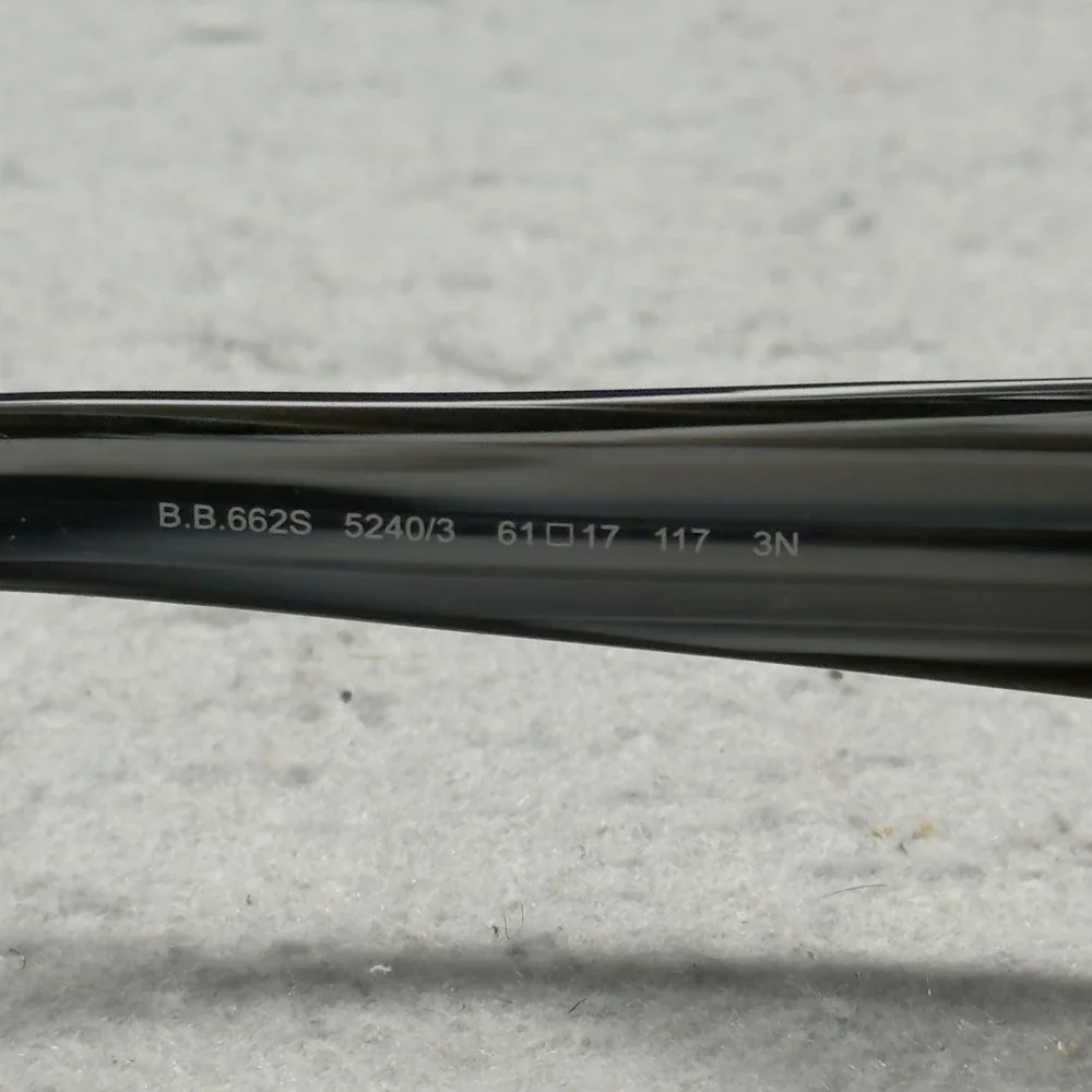 Brooks Brothers BB662S Brown Striped Rectangle Sunglasses Frames 61-17-117